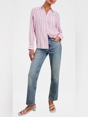 Rails Wren Striped Button Front Shirt